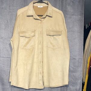 Ardene Men's Beige Button Down Shirt